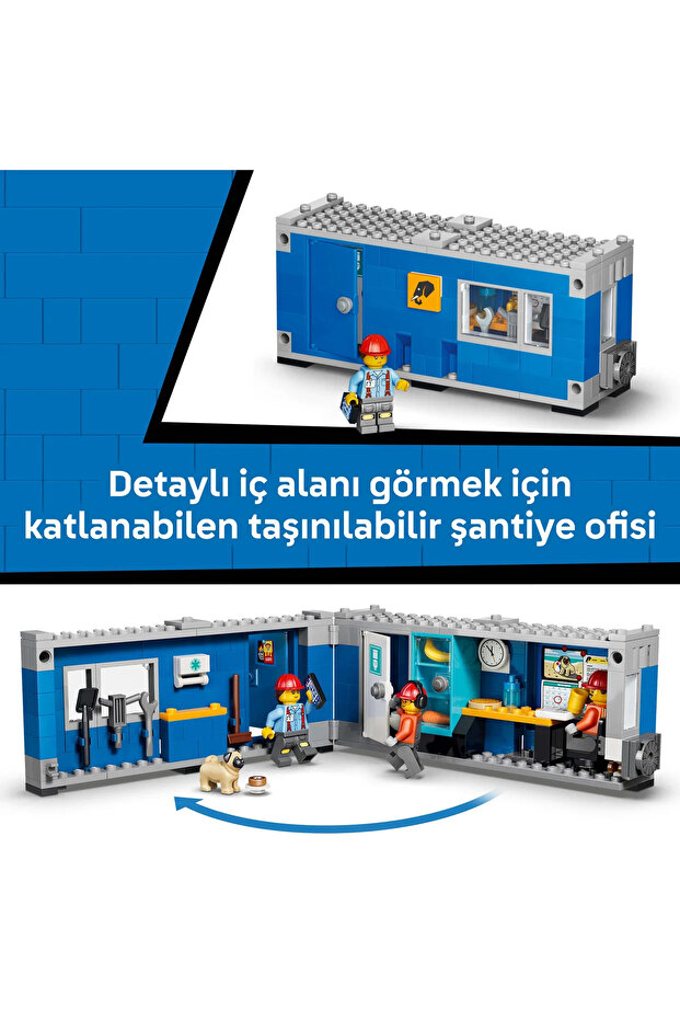 ® City Damperli Kamyon ve Ön Yükleyici 60494 - 8 Yaş Üzeri için Oyuncak Yapım Seti (1132 Parça) - 9