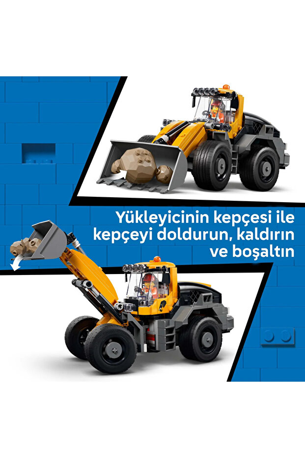 ® City Damperli Kamyon ve Ön Yükleyici 60494 - 8 Yaş Üzeri için Oyuncak Yapım Seti (1132 Parça) - 7