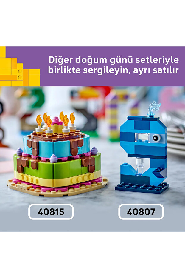 ® Doğum Günü Rakamları 40807 – 6 Yaş ve Üzeri Çocuklar için Oyuncak Yapım Seti (281 Parça) - 10