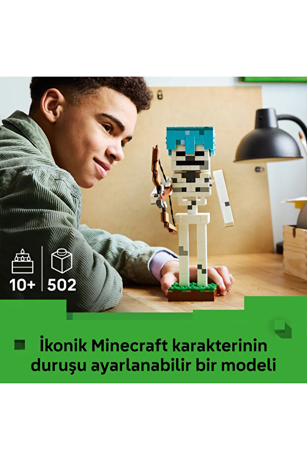 ® Minecraft® İskelet 21594 - 10 Yaş ve Üzeri Çocuklar için Oyuncak Yapım Seti (502 Parça) - 5