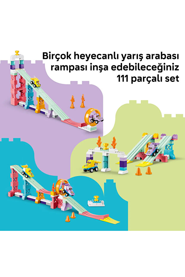 DUPLO Kasabası 3’ü 1 Arada Araçlar Yaratıcı Rampalar 10478 - 3+ için Oyuncak Yapım Seti (111P) - 8