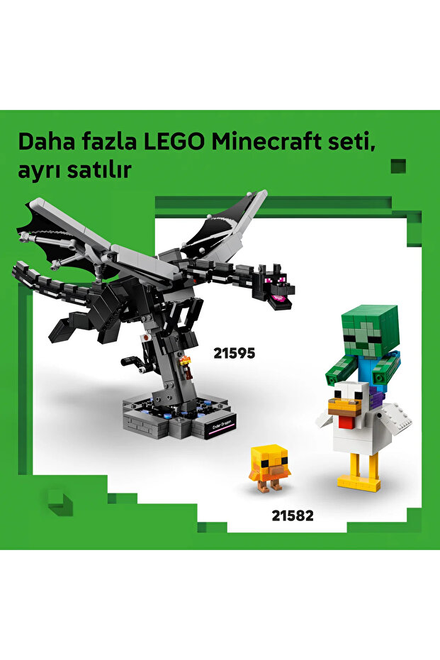 ® Minecraft® İskelet 21594 - 10 Yaş ve Üzeri Çocuklar için Oyuncak Yapım Seti (502 Parça) - 10