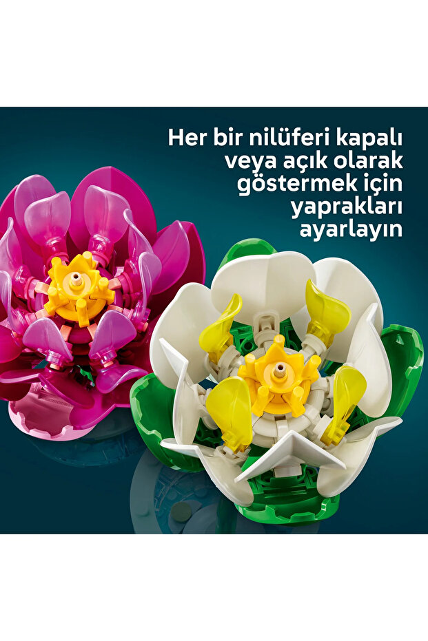 ® Botanicals Nilüferler 11511 - 9 Yaş ve Üzeri Çocuklar için Oyuncak Yapım Seti (259 Parça) - 9