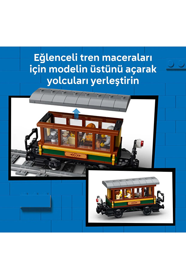 ® City Klasik Buharlı Tren 60511 - 7 Yaş ve Üzeri Çocuklar İçin Oyuncak Yapım Seti (575 Parça) - 9