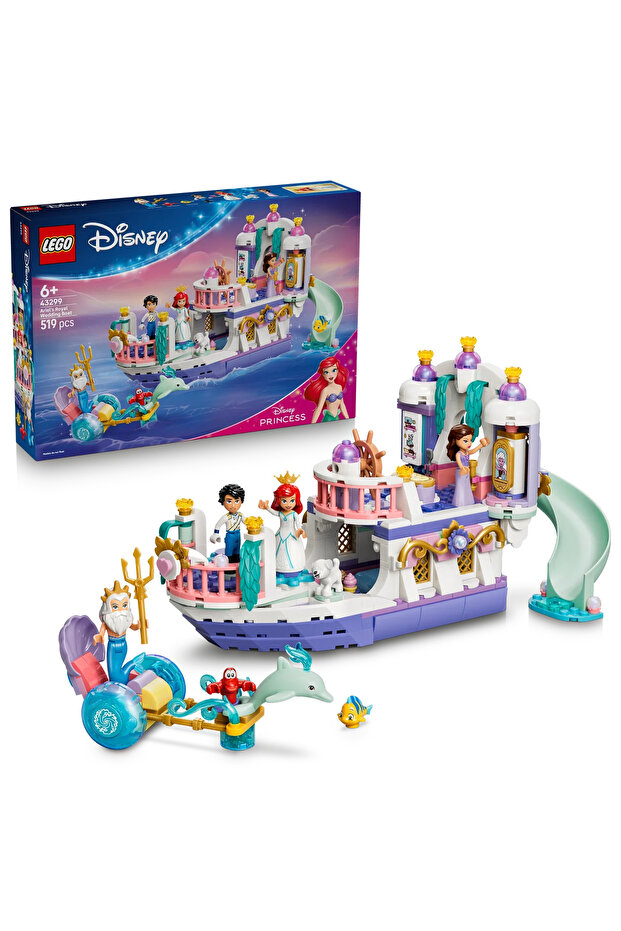 ® ǀ Disney Princess Ariel’in Kraliyet Düğün Gemisi 43299 - 6+ Oyuncak Yapım Seti (519P)