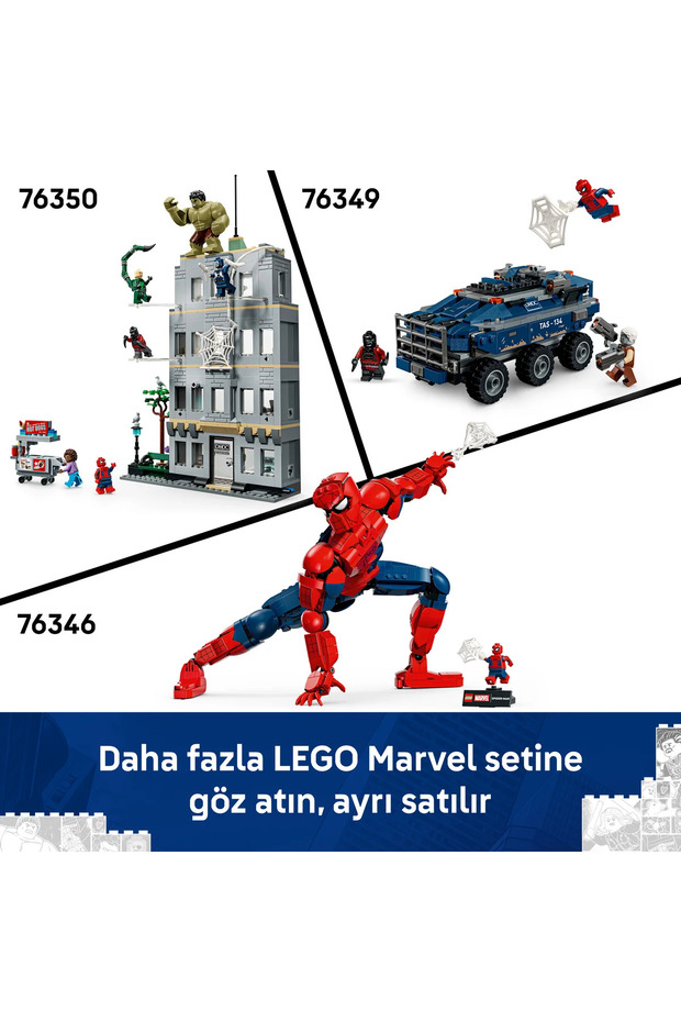 ® ǀ Marvel Örümcek Adam Kahraman Figürü 76346 - 12 Yaş Üzeri için Oyuncak Yapım Seti (813 Parça) - 11