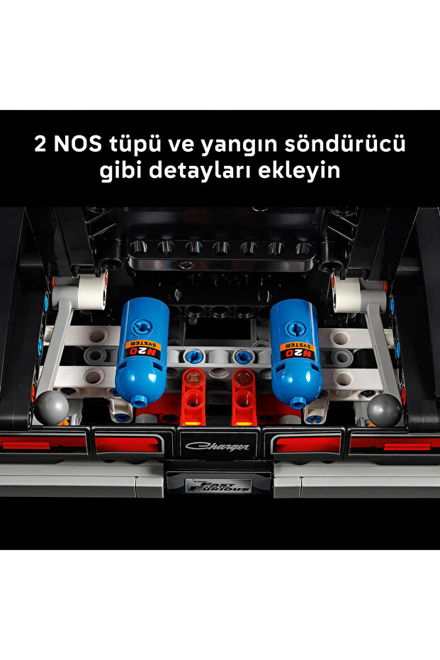 ® Technic Fast and Furious Dodge Charger R/T Araba 42231 - 18+ için Model Yapım Seti (1516P) - 9