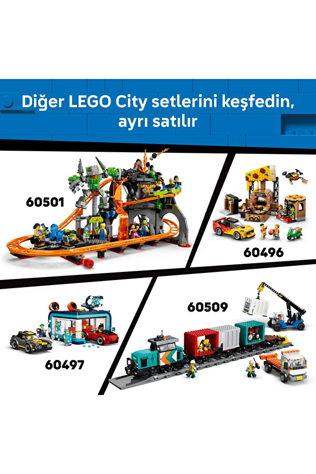® City Klasik Buharlı Tren 60511 - 7 Yaş ve Üzeri Çocuklar İçin Oyuncak Yapım Seti (575 Parça) - 11