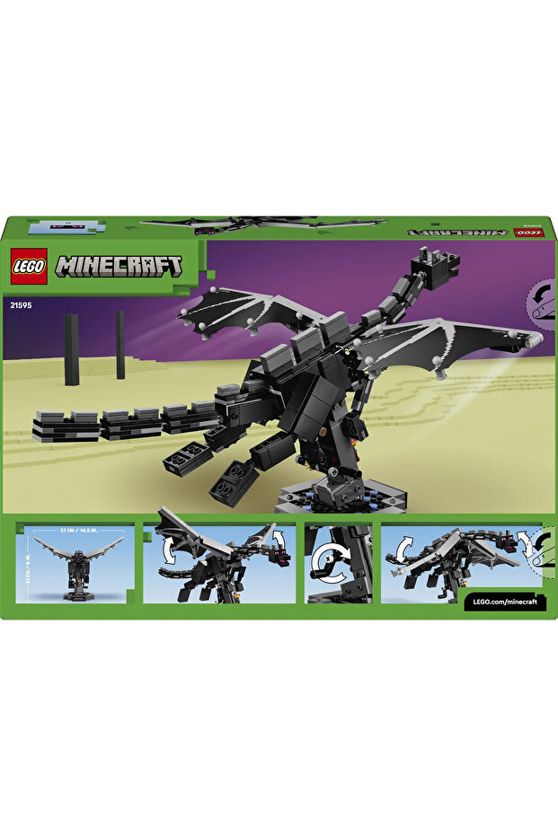 ® Minecraft® Ender Ejderhası 21595 – 10 Yaş Üzeri Çocuklar için Oyuncak Yapım Seti (710 Parça) - 5