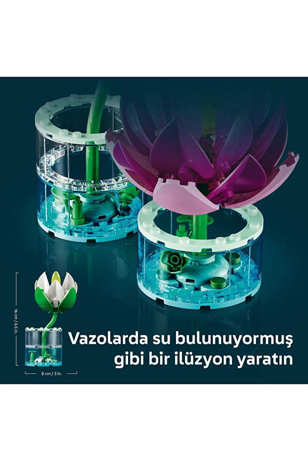 ® Botanicals Nilüferler 11511 - 9 Yaş ve Üzeri Çocuklar için Oyuncak Yapım Seti (259 Parça) - 8