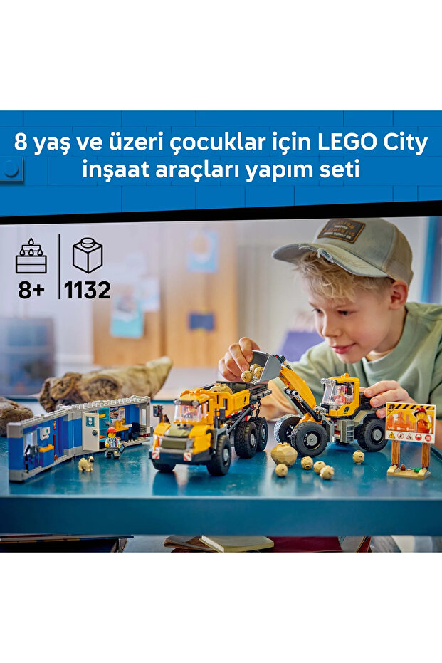 ® City Damperli Kamyon ve Ön Yükleyici 60494 - 8 Yaş Üzeri için Oyuncak Yapım Seti (1132 Parça) - 6
