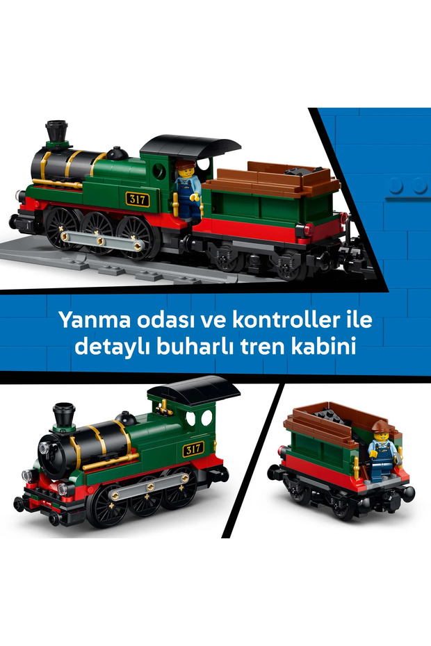 ® City Klasik Buharlı Tren 60511 - 7 Yaş ve Üzeri Çocuklar İçin Oyuncak Yapım Seti (575 Parça) - 8