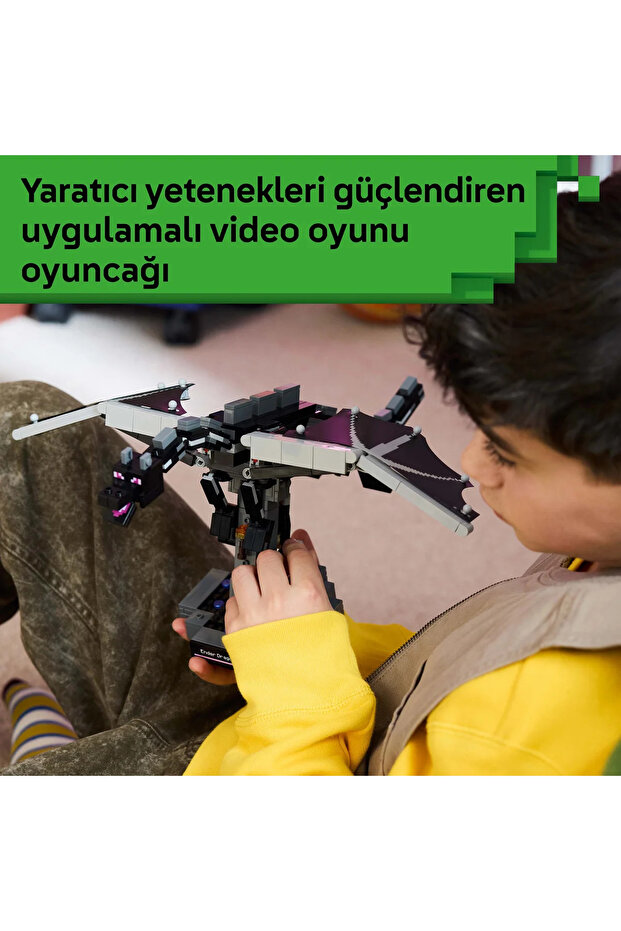 ® Minecraft® Ender Ejderhası 21595 – 10 Yaş Üzeri Çocuklar için Oyuncak Yapım Seti (710 Parça) - 8