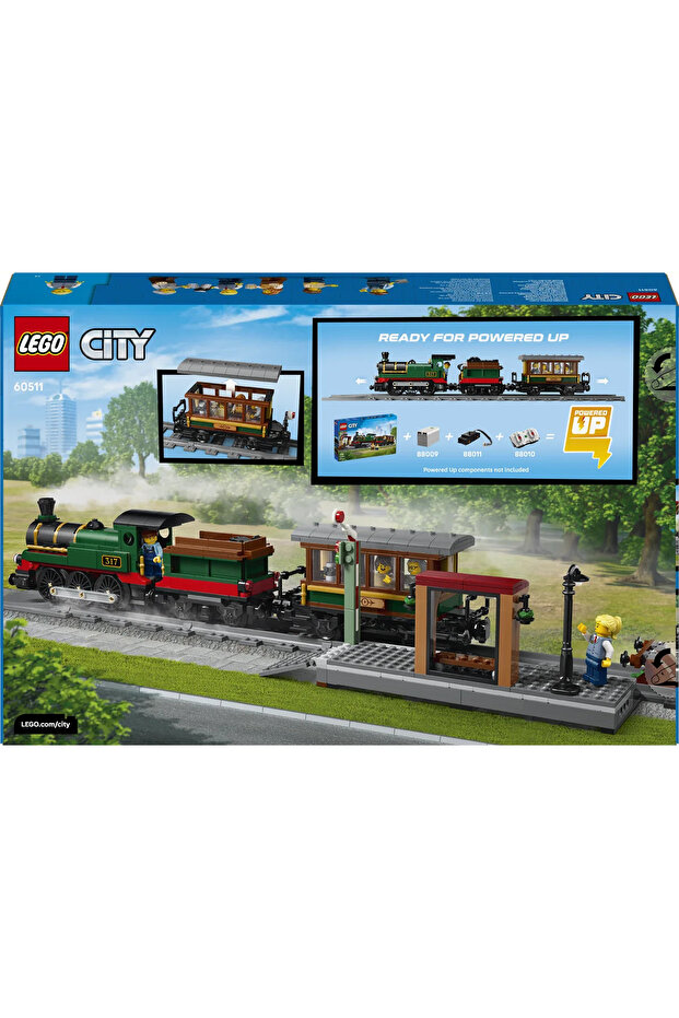 ® City Klasik Buharlı Tren 60511 - 7 Yaş ve Üzeri Çocuklar İçin Oyuncak Yapım Seti (575 Parça) - 5