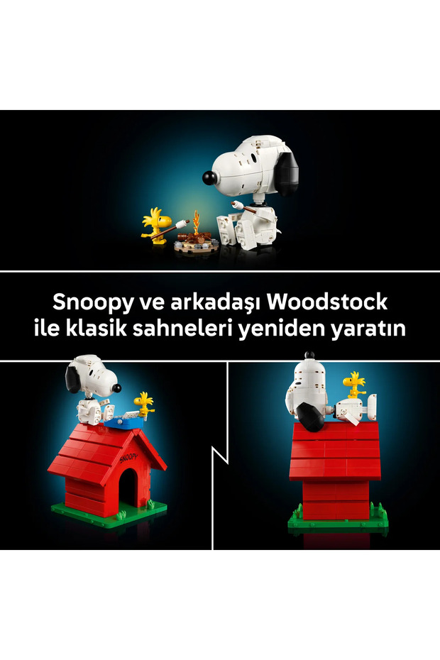 ® Ideas Peanuts: Snoopy’nin Köpek Kulübesi 21368 - Yetişkinler için Model Yapım Seti (964 Parça) - 9