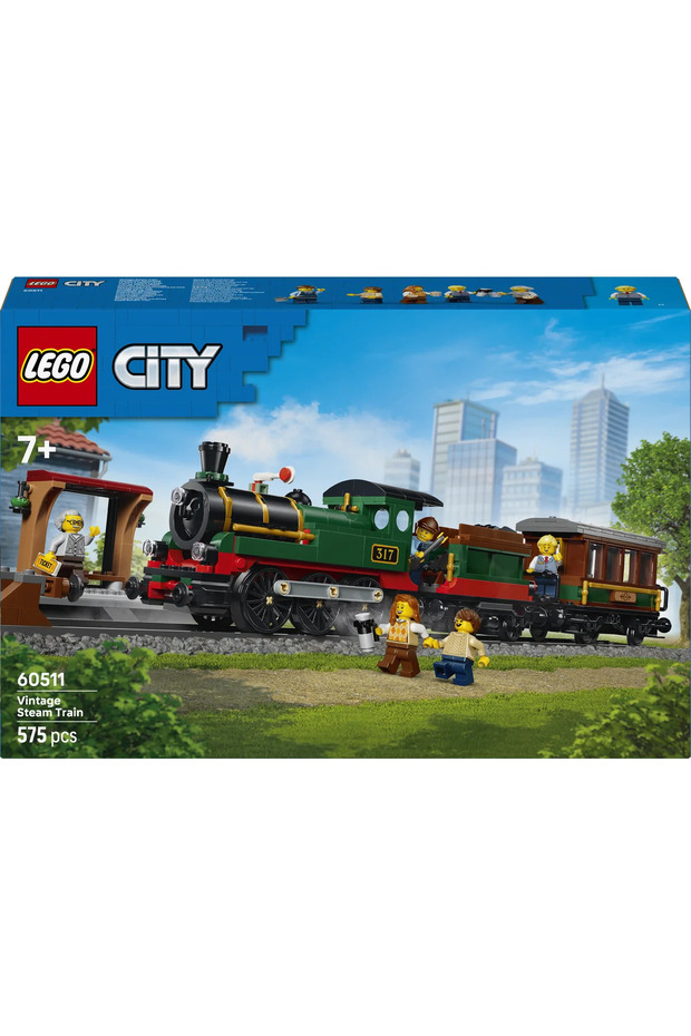 ® City Klasik Buharlı Tren 60511 - 7 Yaş ve Üzeri Çocuklar İçin Oyuncak Yapım Seti (575 Parça) - 4