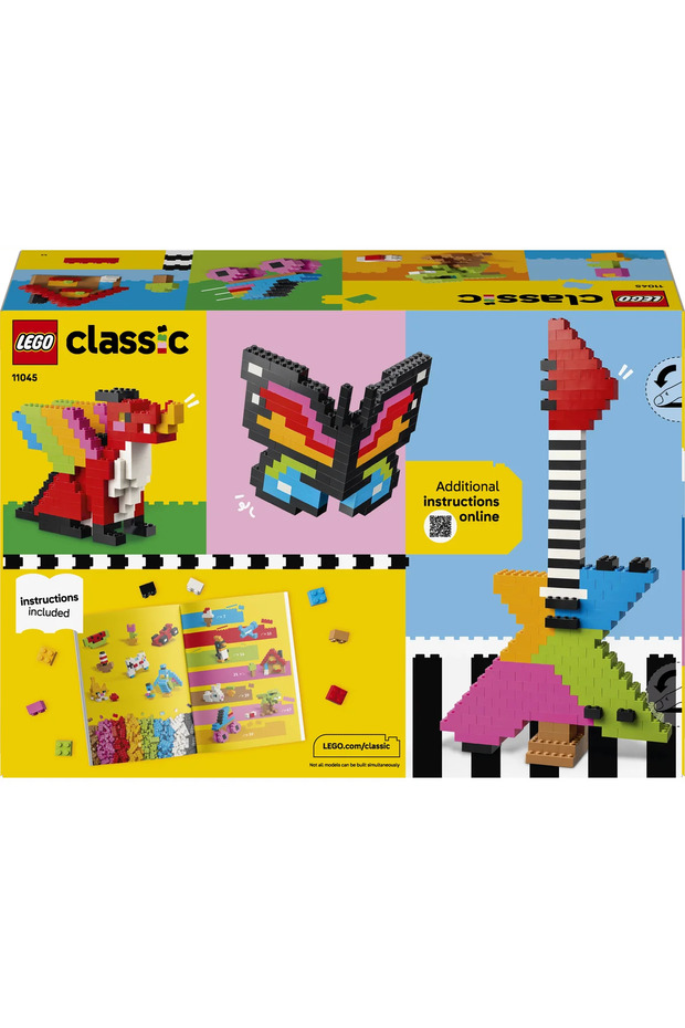 ® Classic Renkli Yaratıcı Yapım Parçaları 11045 - 5+ için Oyuncak Yapım Seti (820 Parça) - 5