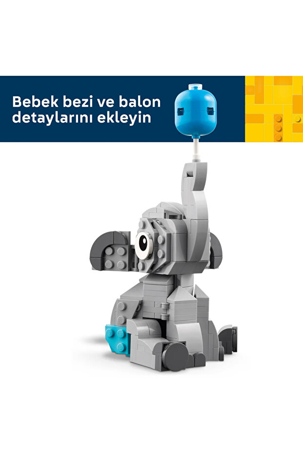 ® Gökyüzündeki Yavru Fil 40814 – Yetişkinler için Dekoratif Model Yapım Seti (402 Parça) - 7