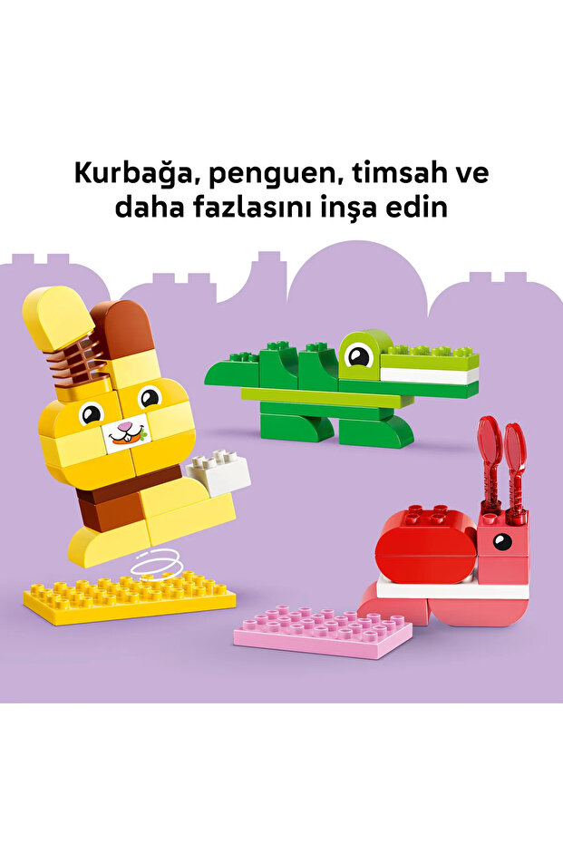 ® DUPLO® Hayvan Yapma Oyunu Eğitici Oyuncak 10472 – 3+ Yaş için Oyuncak Yapım Seti (94 Parça) - 10