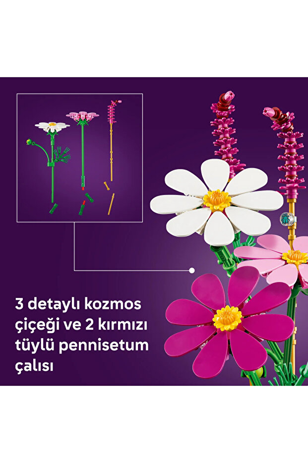 ® Botanicals Kozmos Çiçekleri 11514 - 9 Yaş Üzeri Çocuklar için Oyuncak Yapım Seti (171 Parça) - 7
