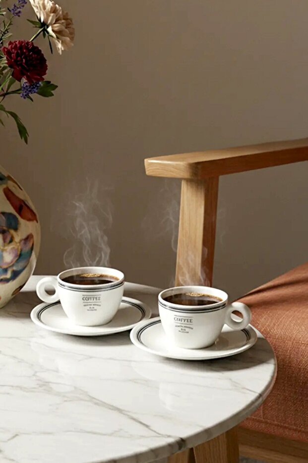 2'li Baskılı Espresso/Kahve Fincan Seti TPHSS25KFC00011 - 1