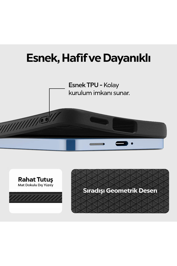 Spigen Liquid Air designed for Samsung Galaxy S25 PLUS case - Matte Black - 5