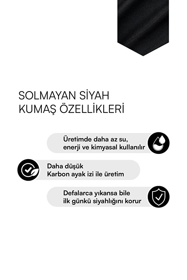 Solmayan Siyah Dokuma Bağlama Detaylı Plaj Bluz-Pantolon Takım TBESS23AU00072 - 4