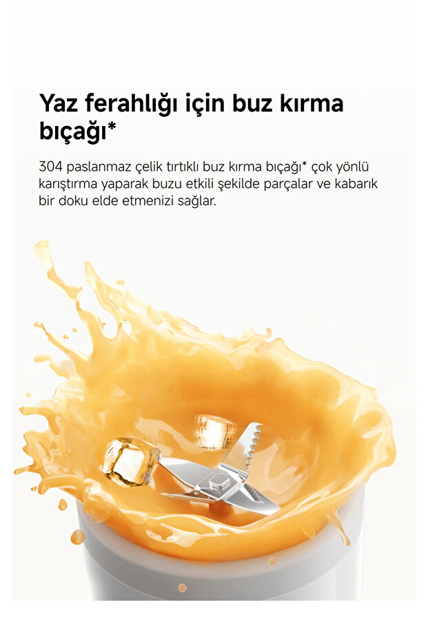 Portable Blender 300 ml Taşınabilir Şarjlı Kişisel Mini Smoothie Blender - 5
