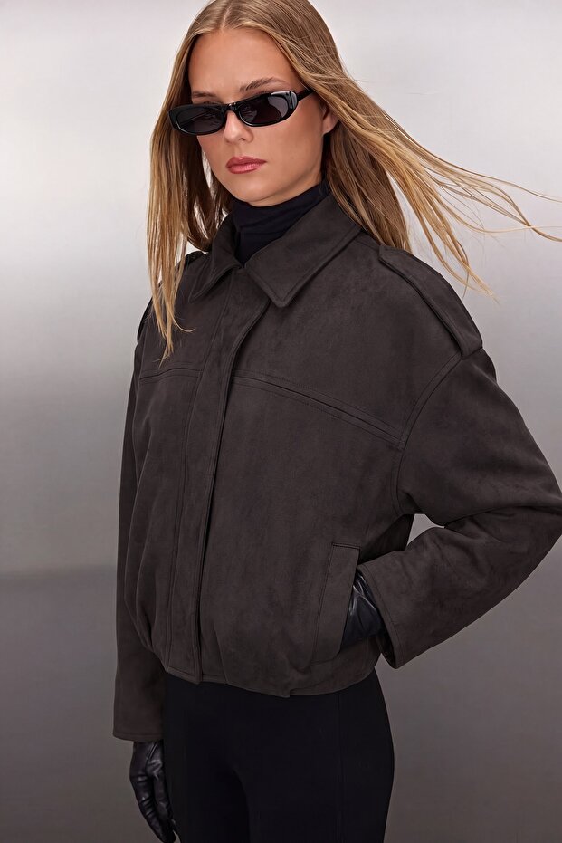 Lacivert Oversize Mont TWOAW26MO00125 - 1