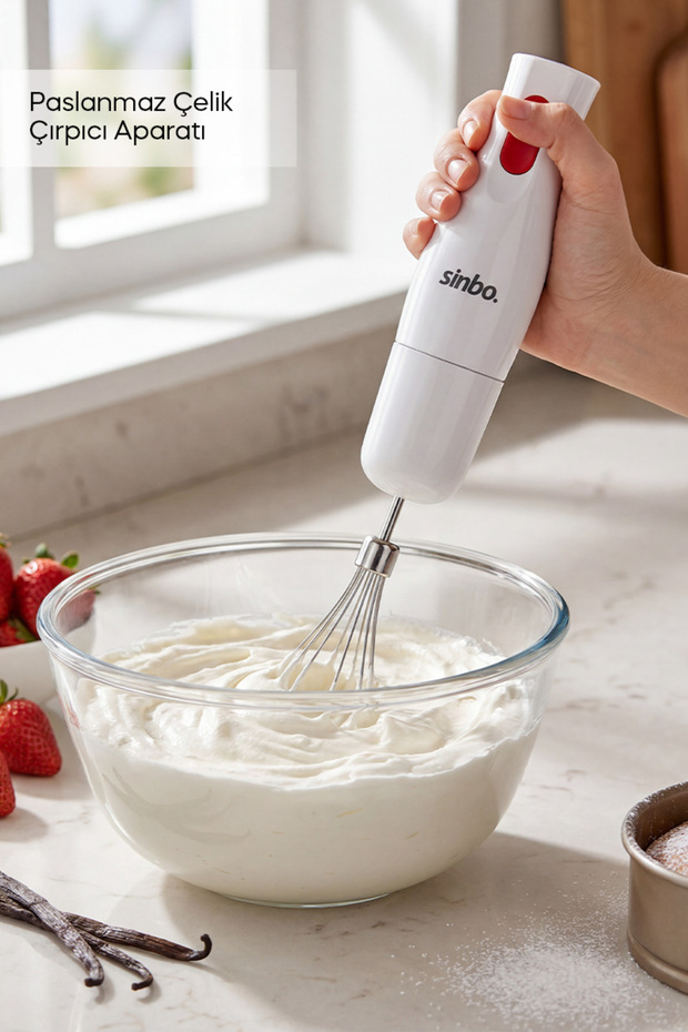 SHB-3147 Çok Fonksiyonlu Blender Seti, Doğrayıcı, Çırpıcı, Paslanmaz Çelik Uç ve Ölçü Kabı - 4