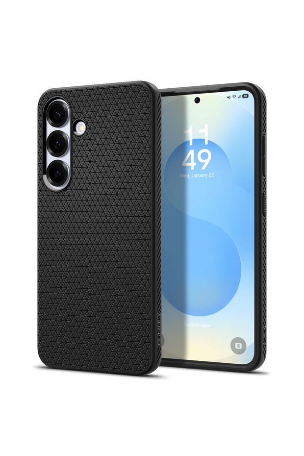 Spigen Liquid Air designed for Samsung Galaxy S25 PLUS case - Matte Black - 10