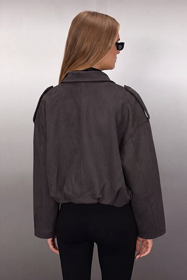 Lacivert Oversize Mont TWOAW26MO00125 - 4
