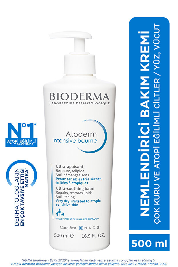Atoderm Intensive Baume Nemlendirici Bakım Kremi 500 ml PUANSIZDIR - 1