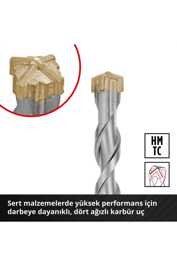 Orijinal 7 Parça SDS Plus Delici Uç Seti, 160 mm - 49265510 - 4