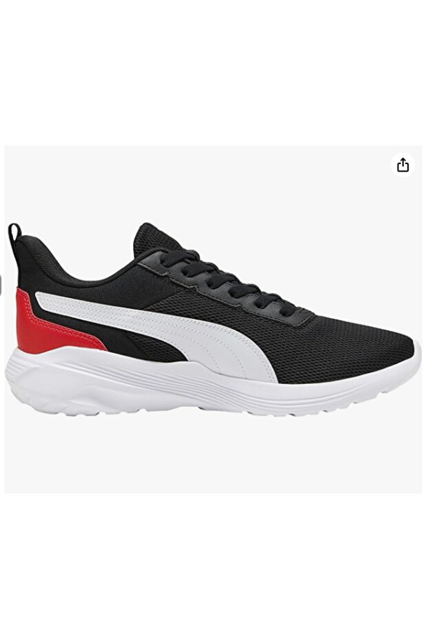 حذاء Puma Shuffle للكبار للجنسين، قصير الساق، بمقاس عادي، باللون الأسود، مقاس 37