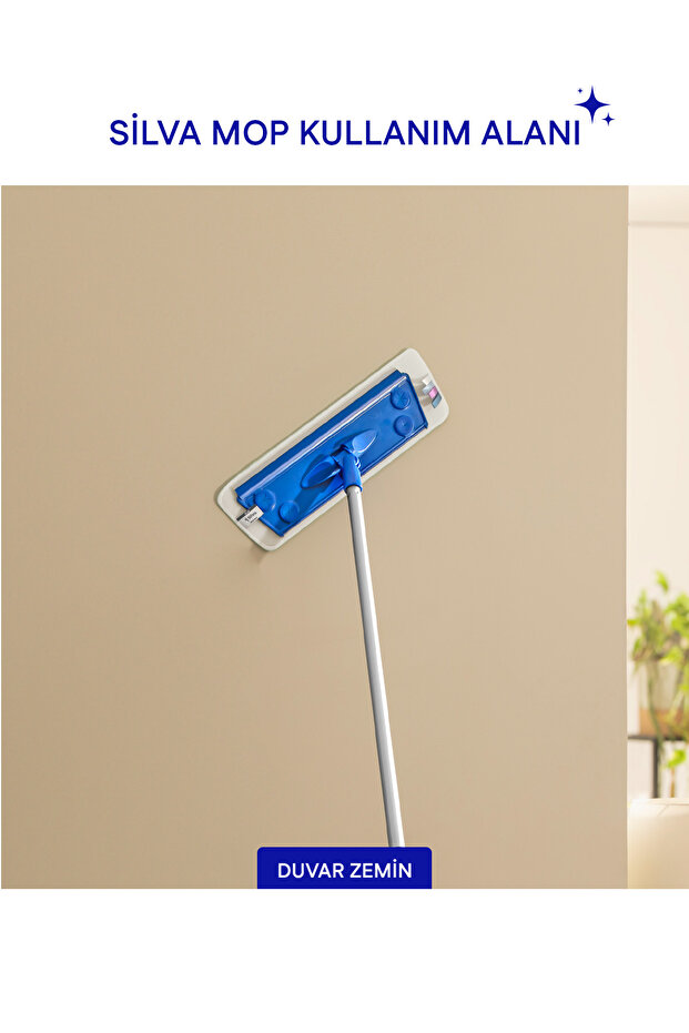 Ultrafiber Mop Tekli Set – Tavan & Yüksek Alanlar İçin Duvar Mop Bezi - 3