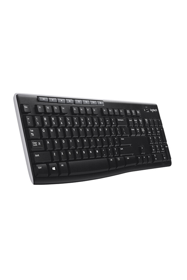 K270 Tam Boyutlu Kablosuz Türkçe Q Klavye, Siyah 920-003761 - 1