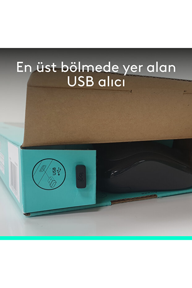MK270 Kablosuz USB Alıcılı Türkçe Q Klavye Mouse Seti, Siyah 920-004525 - 12