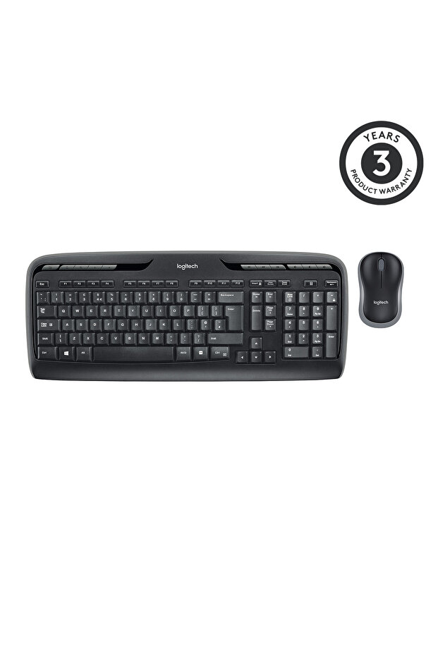 MK330 Kablosuz Türkçe Q Klavye Mouse Seti, Siyah 920-003988 - 5