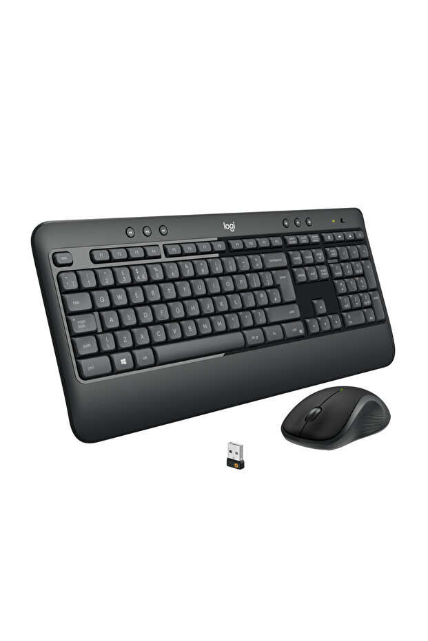 MK540 Advanced Kablosuz Türkçe Q Klavye Mouse Seti, Siyah 5099206 077485 - 1