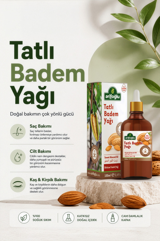Badem Yağı TATLI 100ml - 2