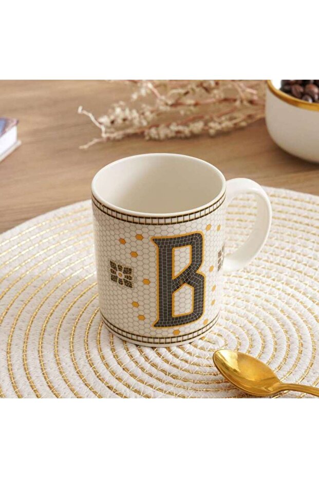 Alphabet B Mug 300ml -white