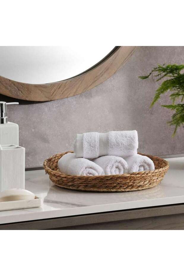 Classic Zero Twist 600 Gsm 4pk Fingertip Towel 30x30 Cm-white