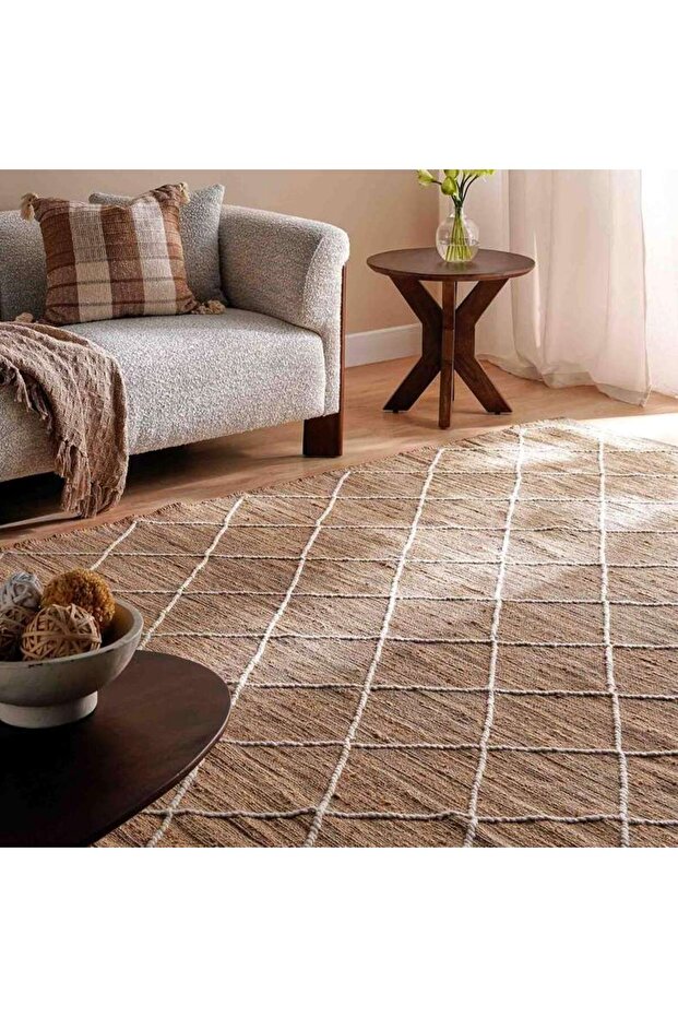 Wester Hand Woven Jute With Wool Rug 300x400cm - Natural