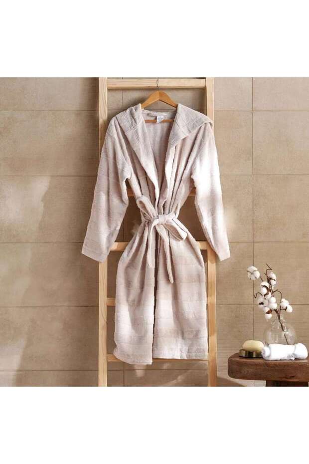 Velora Hooded Bathrobe L/xl-beige