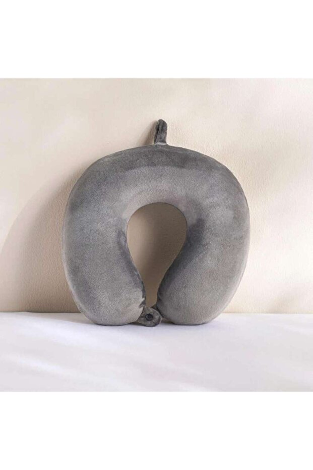 Trek Memory Foam Travel Pillow 30x30x9cm - Grey