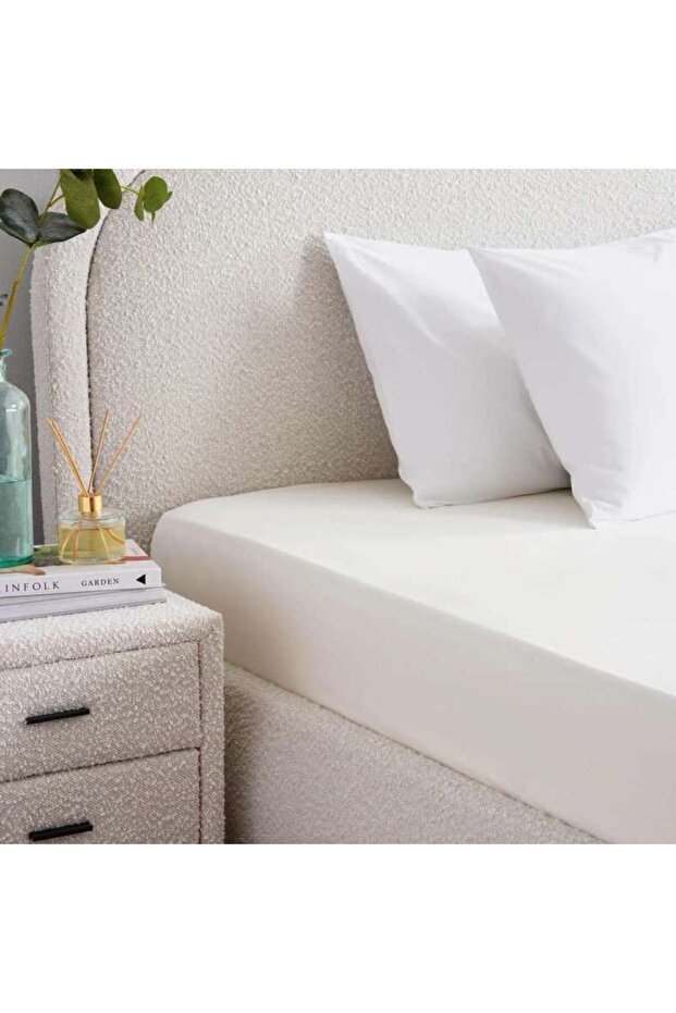 Elegance Fitted Sheet 180x200+33cm - Cream