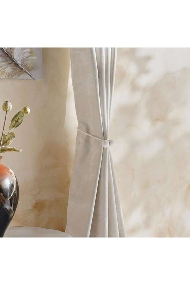 Buds Magnetic Curtain Tieback - Ivory