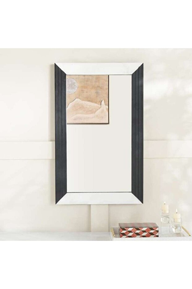 Infinity Console Mirror - White & Black