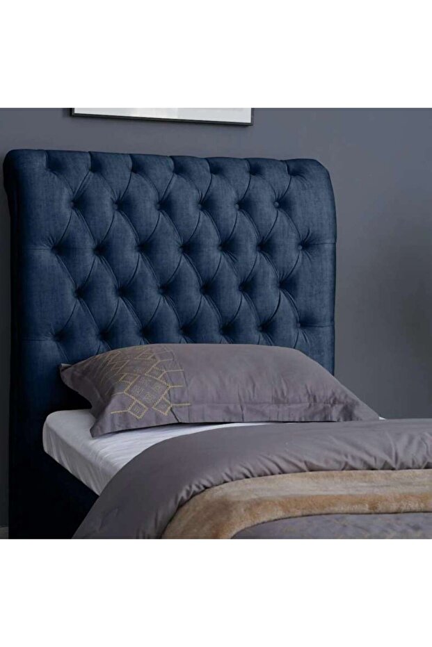 AURORA HEADBOARD CHANEL NAVY BLUE L-120 : H-125 CM